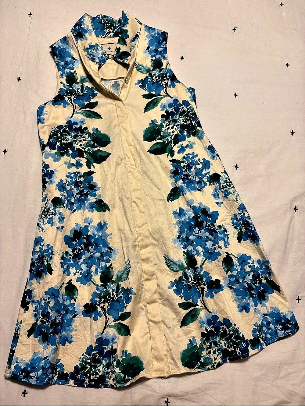 Tuckernuck Waters Edge Hydrangea Sleeveless Charlie Dress - Size XXS